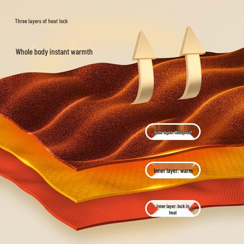 Юй Чжаолинь Женский двухсторонний начесанный бесшовный термокомплект нижнего белья