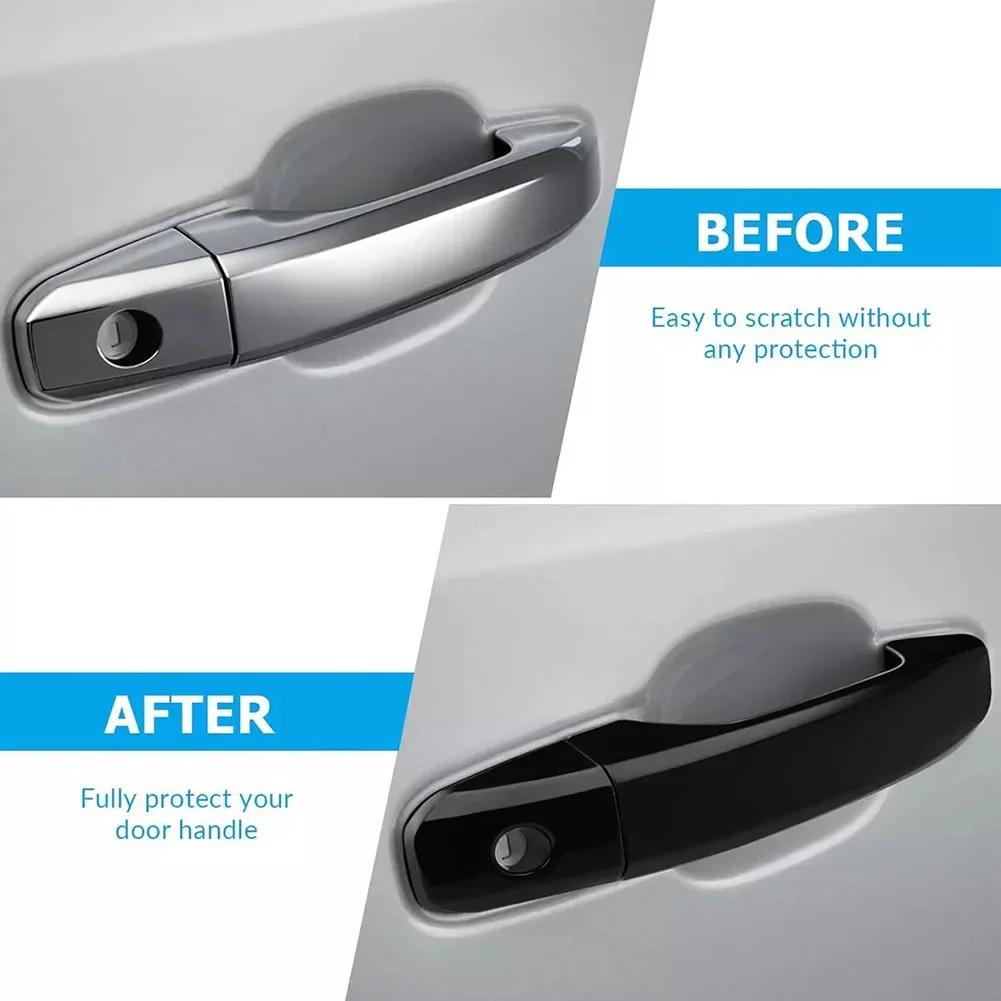 Gloss Black Outside Set Of 4 Door Handle Fit For Chevrolet For GMC Sierra 1500 2500HD 3500HD Door Handle Cover Trim