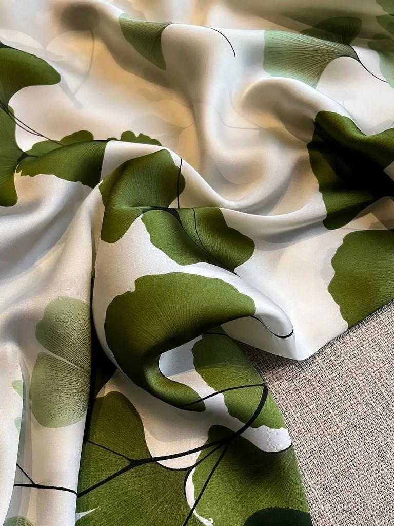 Print Square Scarf Vintage Imitation Silk Shawl Scarf Elegant Cashew Pattern Women Windproof Outdoor Head Wrap