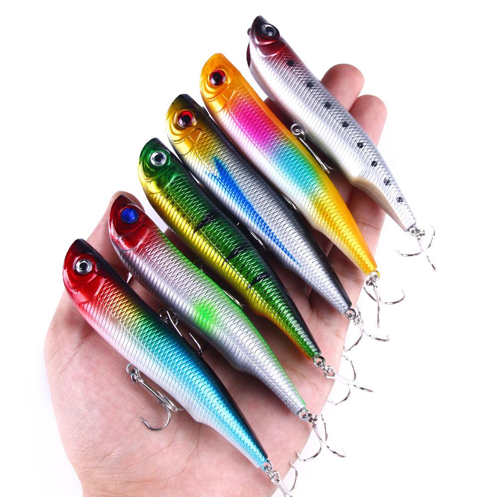 1pc Hengjia 10.5cm Topwater Floating Popper Fishing Bait ABS Hard Plastic Minnow Crankbait Lure