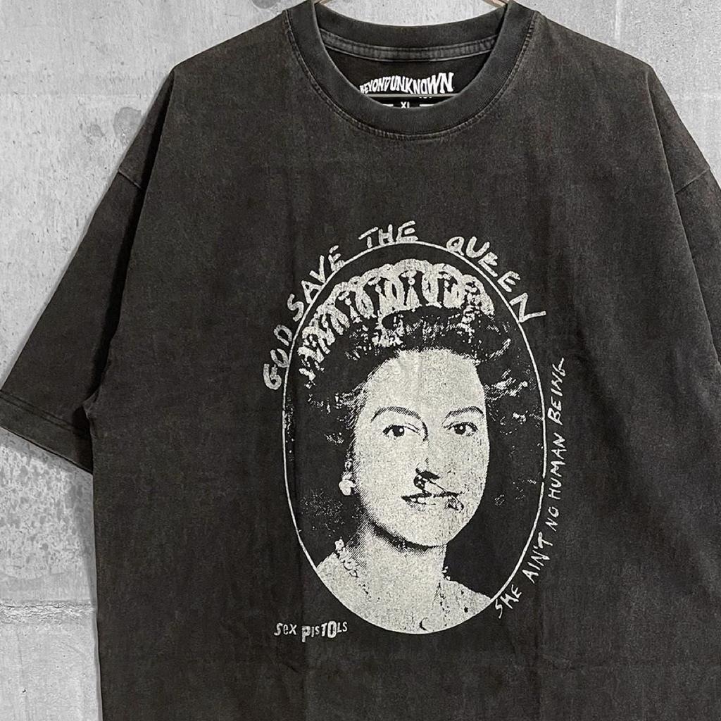 Sex Pistols XL T-shirt Tops Tees Unisex God Save The Queen Sid Vicious Punk Rock Harajuku Style
