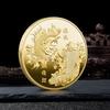 10pcs Commemorative Gold Plated Coin China Koi Fish Coins Lucky Souvenir Gift Diameter 4CM Home Decorations