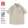 MINISO Унисекс американская рабочая рубашка с коротким рукавом