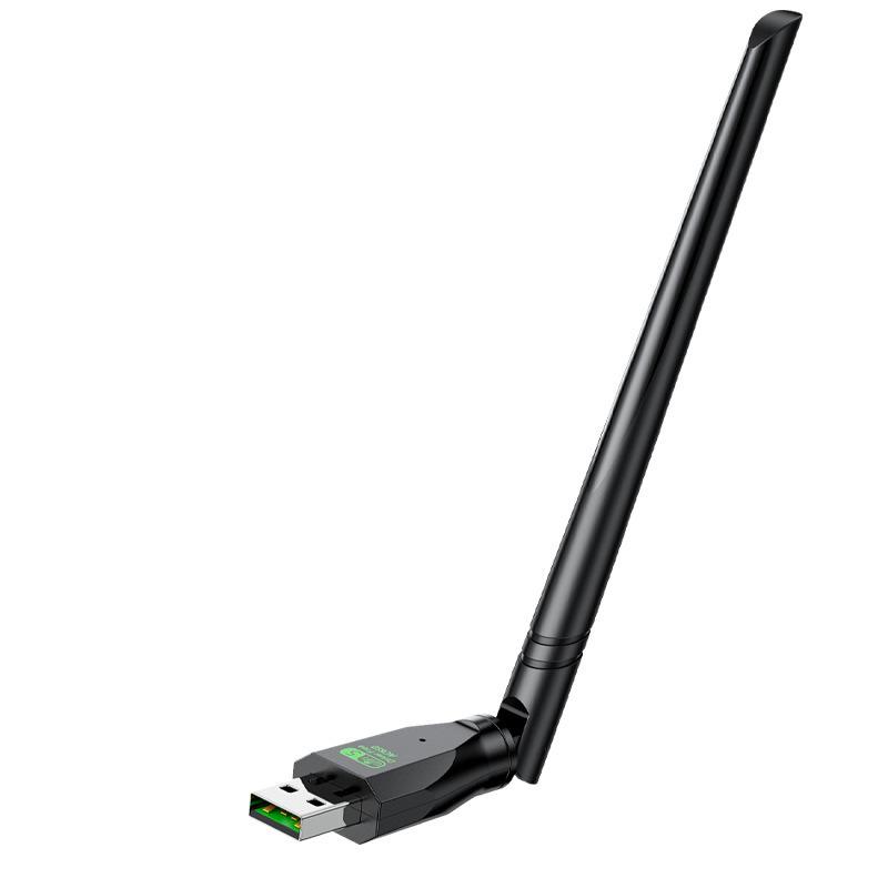 Jinghua 300M Mini WiFi6 Dual-Band USB Network Card with High-Gain Antenna.