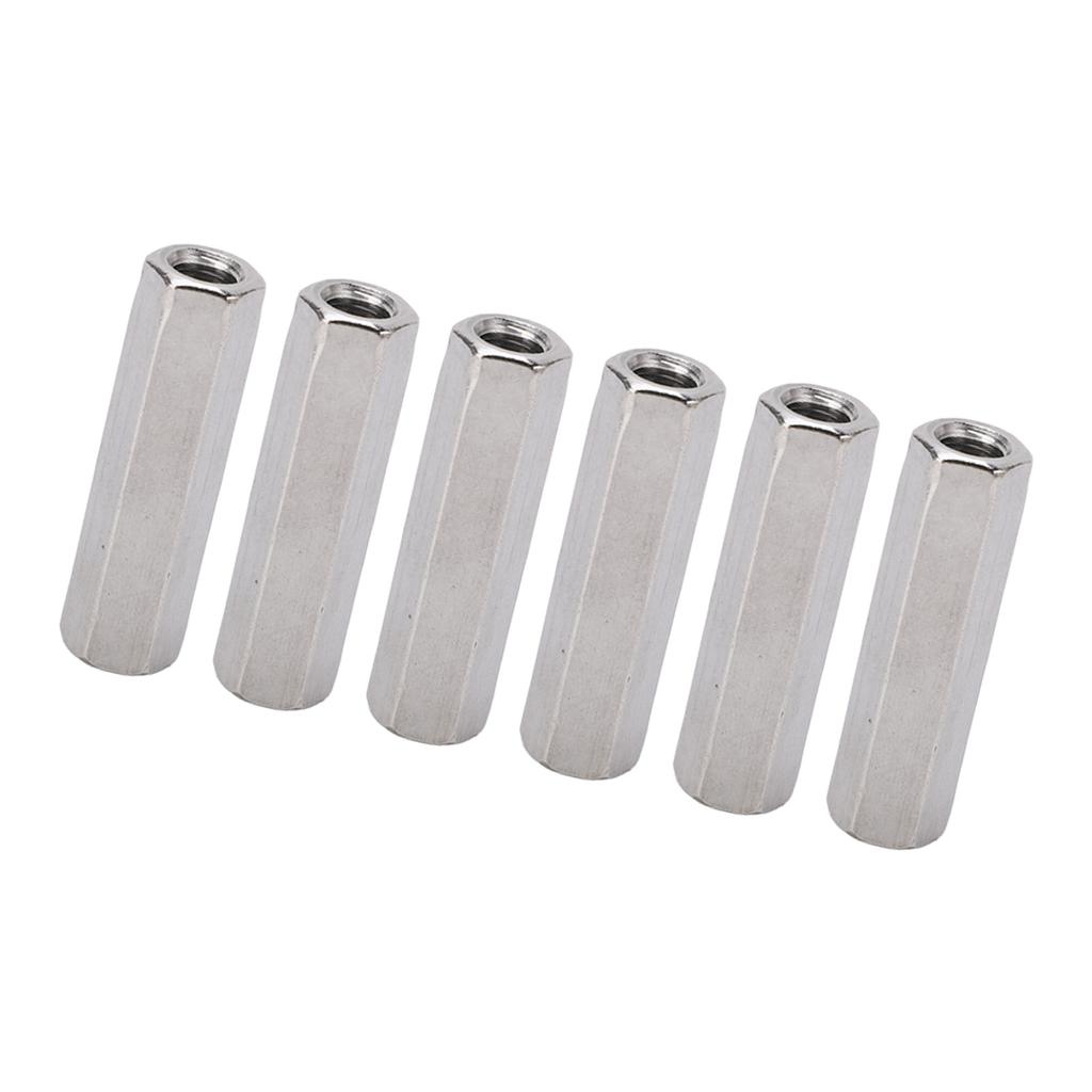 Набор шестигранных соединительных гаек, 10 шт., соединитель, нержавеющая сталь 304, промышленный крепеж, M8x1.25 13 L50мм