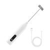 Electric Milk Frother Mixer Type C Rechargeable Handheld Drink Stirrer 3-Speed Whisk Wand Powerful Motor Noise-Reducing Foam