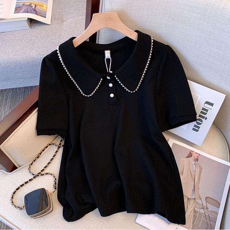 Рубашка для женщин, летняя свободная блузка большого размера, повседневный пуловер, мягкая свободная футболка, топ