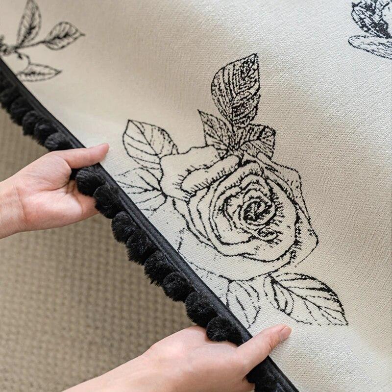 Chenille Anti-slip Floral Sofa Cover Four Seasons Universal Couch Cushion Sofa Towel Modern Home Furniture Protection Slipcover