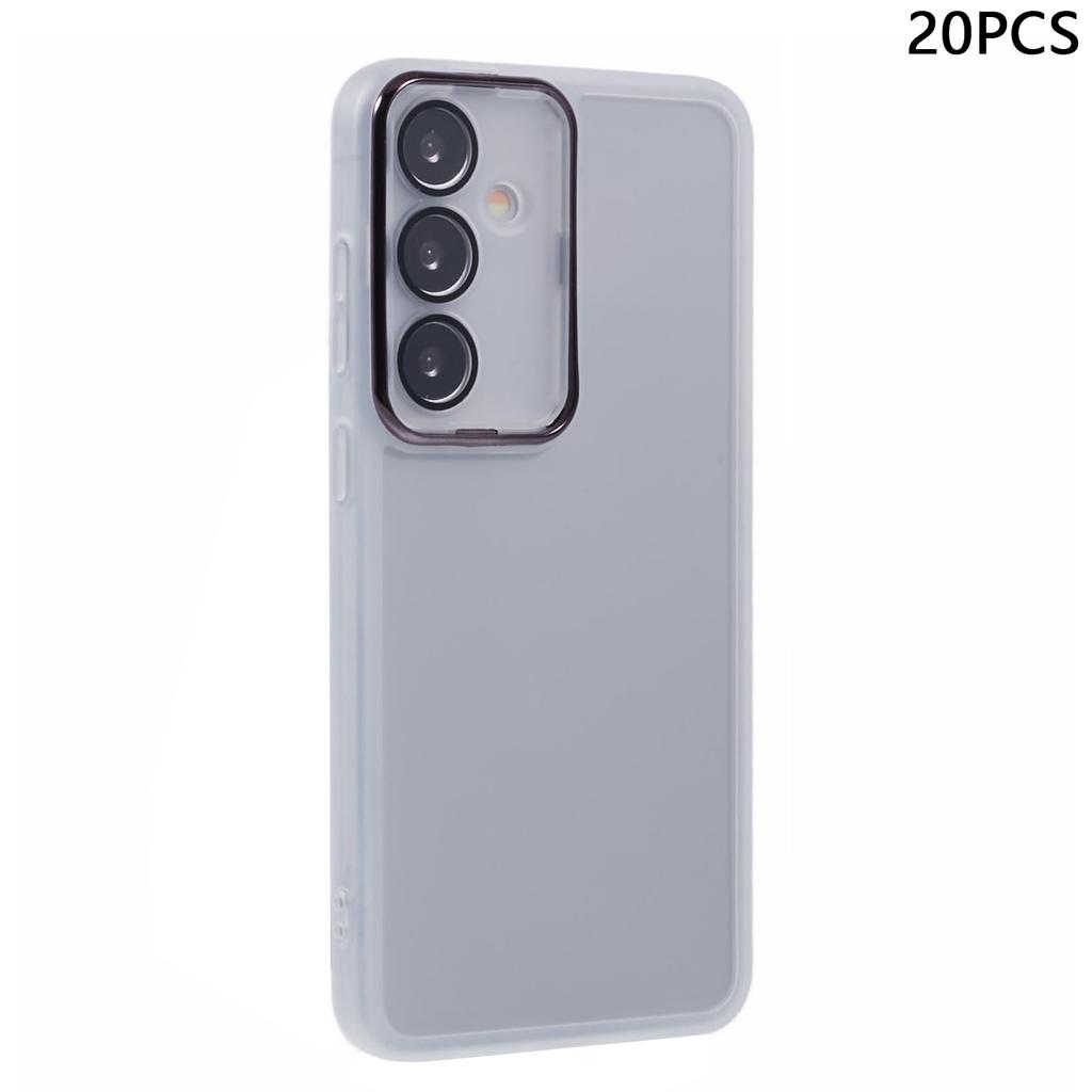 Bulk Purchasing 20Pcs For Samsung Galaxy A55 5G Case Electroplated Camera Frame TPU Phone Cover Precise Cutouts