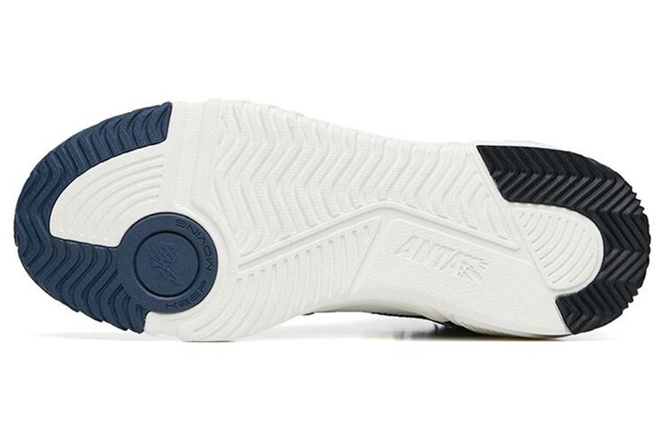 Women's Sneakers Anta Flame Abrasion Resistant High top Skateboard Shoes Women's Black White Purple