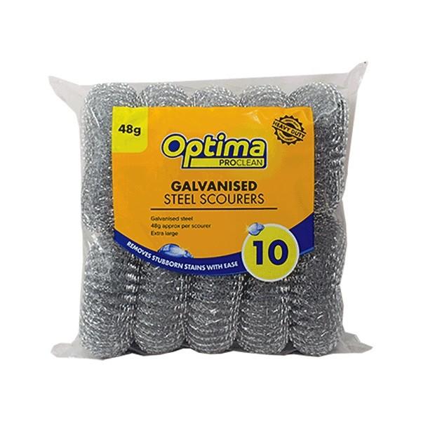 Ramon Optima Galvanised Steel Scourers (Pack Of 10)
