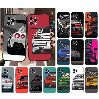 Японский спортивный автомобильный чехол JDM для iPhone 15 14 Pro Max 13 12 11 Pro Max XSMax XR 12 13 mini 14 Plus