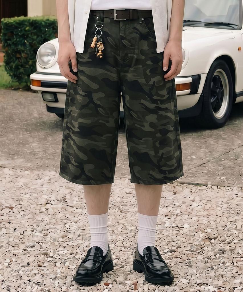 Джинсовые шорты-бермуды Dideobeulyueseui (Camo)