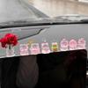 1 Набор Милых Украшений для Автомобиля Мультяшная Смоляная Модель Свинки Декор Центральной Консоли Автомобиля Аксессуары для Приборной Панели Салона Авто