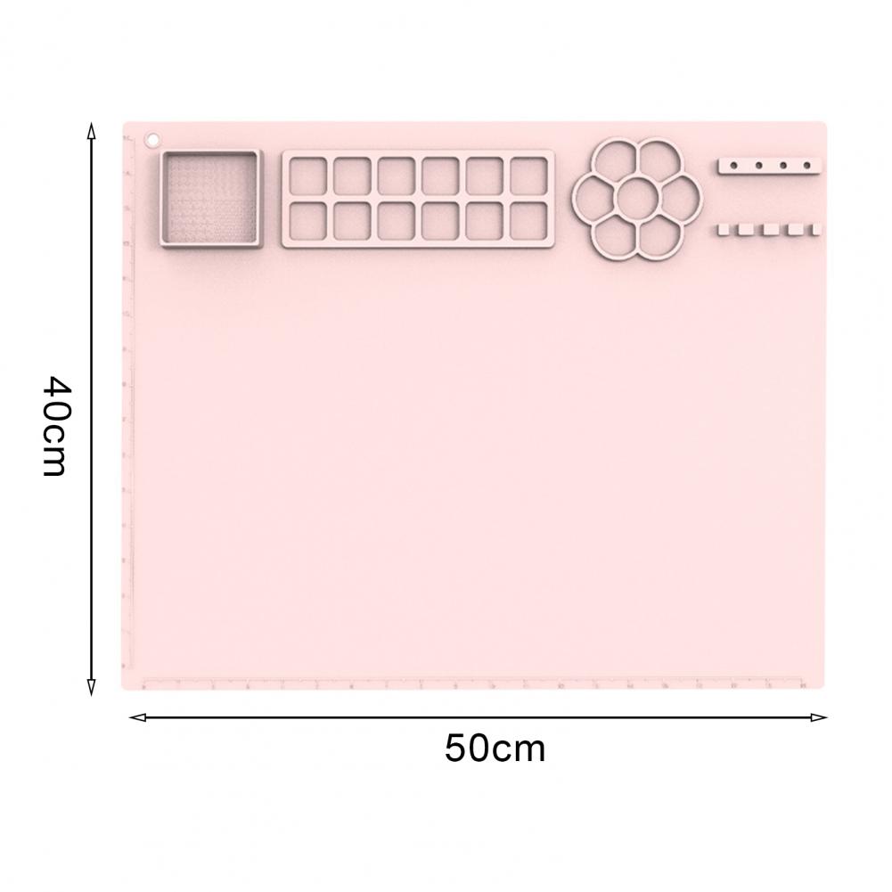 Silicone Artist Mat Versatile Non-stick Silicone Craft Mat Easy-maintenance Foldable Design for Kids' Painting Activities