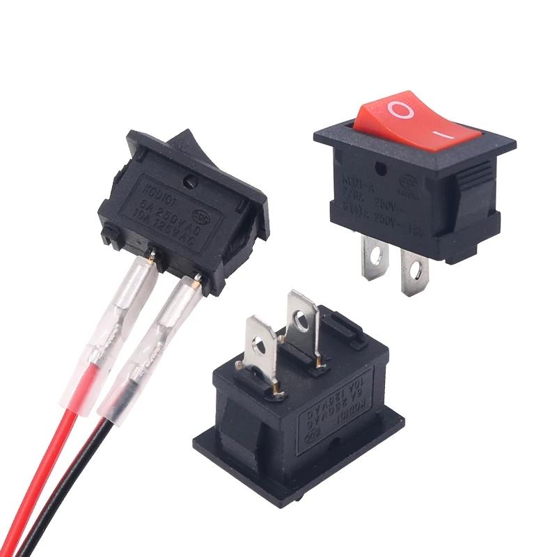 10 шт. 2PIN ВКЛ/ВЫКЛ кулисный переключатель для лодки 3A/250 В для лодки и автомобиля, кулисный переключатель для воды, приборная панель, диспенсер для грузовика