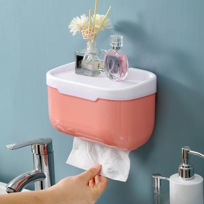Коробка для туалетной бумаги с настенным креплением для ванных комнат, подходит для бытового использования. Держатель для туалетной бумаги для туалетных комнат. Водонепроницаемый рулон туалетной бумаги.