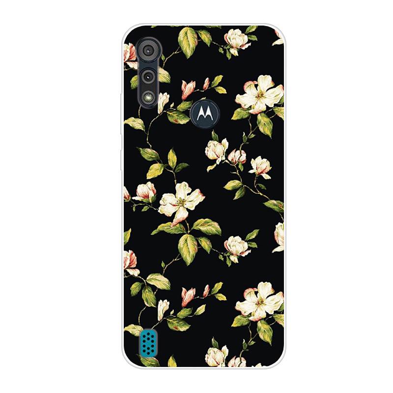 For Motorola Moto E6S 2020 Case Shockproof Soft Silicone TPU Back Cover For Moto E6S 2020 E6i Phone Cases E 6S Case Cute Cartoon