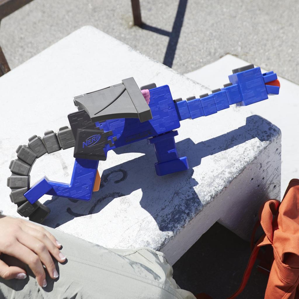 Hasbro Nerf Minecraft Minecraft ENDER DRAGON 12 элитных дротиков дизайн на основе персонажей, появляющихся в Minecraft F7912 Подлинный продукт (ХАСБРО) Бластер,