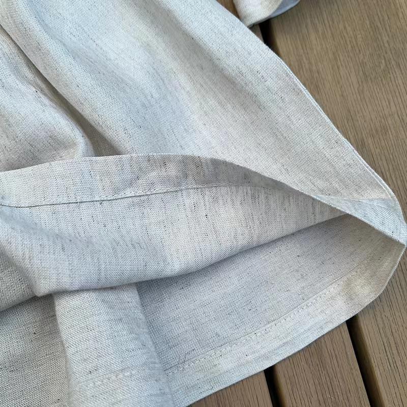 Платье принцессы для девочек, весна-осень 2023, новые корейские детские платья оранжевого и бежевого цвета в стиле ретро, ​​хлопково-льняные платья с вышивкой, комплект из двух предметов