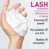 Пенка-шампунь для очищения наращенных ресниц Lash Cleanser с щеточкой Удаляет остатки макияжа Глубокая очистка для профессионального использования