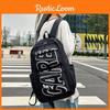 Pattern Simplified Letter Large Capacity Student Backpack For School And Outdoor