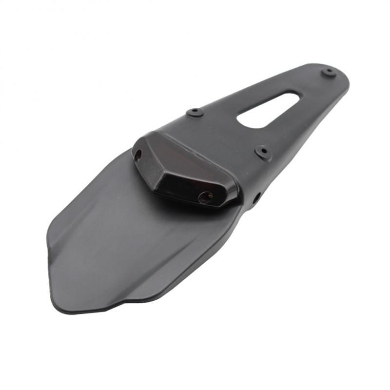 Кронштейн для номерного знака на заднее крыло мотоцикла с 12 В светодиодным задним фонарем, стоп-сигналом, универсальным для внедорожного эндуро-байка