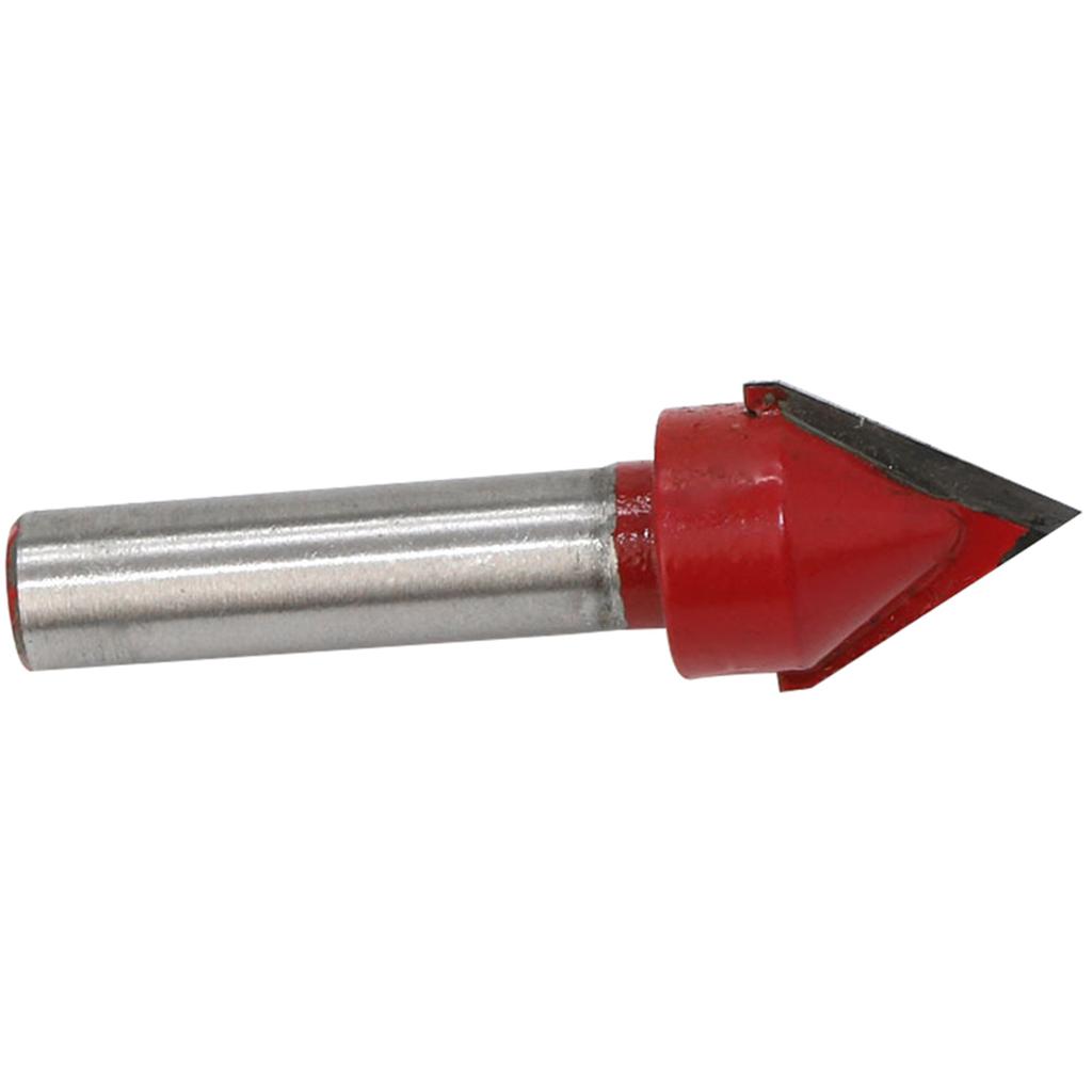 Фреза V-образной формы с хвостовиком 8 мм для работы по дереву, пазовая круглая фреза для деревообработки