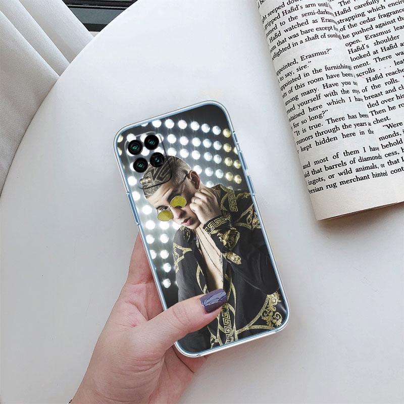 Прозрачный чехол для телефона Bad Bunny для Motorola Moto E22I E22S E22 E32 E40 E7 E7I G Plus Power Play Stylus G22 G14