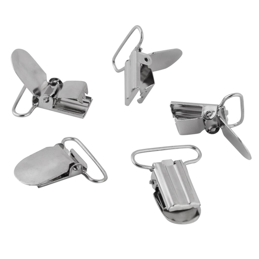 Серебряные металлические подтяжки, зажимы для соски, держатель, аксессуары для ремонта (25мм)