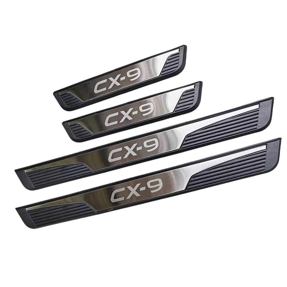 Пороги Педаль Накладка на порог автомобиля Для Mazda CX-9 CX9 2016 2018   2024 Защита Накладка на порог Автомобильный Защитный Чехол Аксессуар