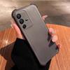 Чехол для Vivo V23 5G Полупрозрачный Матовый с текстурой 4-Угловая Подушка безопасности Ударопрочный Бампер