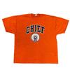 Футболка Jerzees Университет Иллинойса Fighting Illini Chief 90-х Оранжевая Мужская