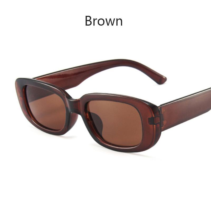 Модные классические винтажные солнцезащитные очки, женские ретро-прямоугольные солнцезащитные очки, женские очки в маленькой оправе