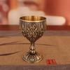 Винтажный рюмка из цинкового сплава с тисненым рисунком для домашнего бара и коллекционеров