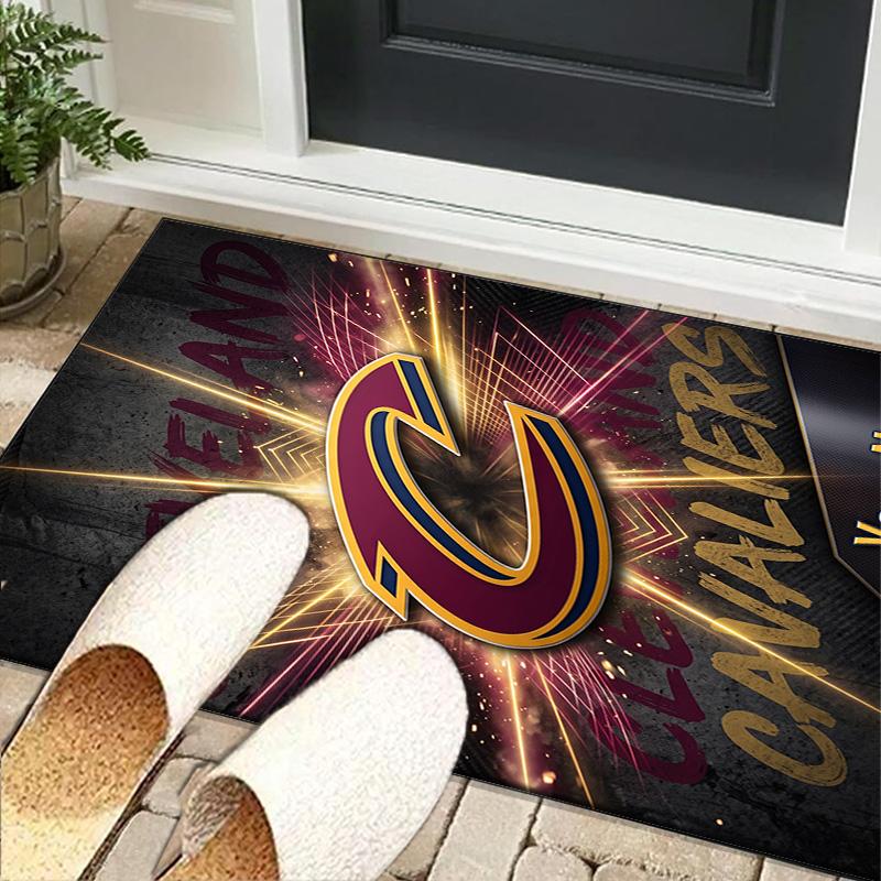 Custom NameCleveland Cavaliers Logo Carpet, Indoor Rug, Chair Rug, Living Rooms, Doormat Made From Polyester Home Decor Birthday Christmas Gifts