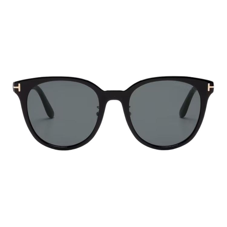 Tom Ford Овальные солнцезащитные очки с логотипом Унисекс-очки Черные TF1133K5501A