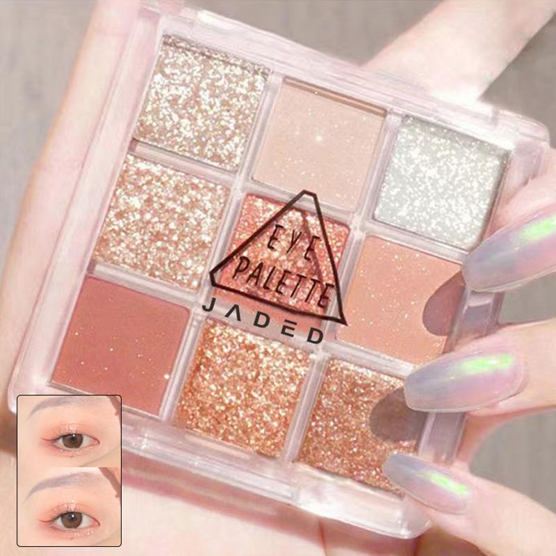 9Color Eye Shadow Plate Eyeshadow Beginner Makeup Подставка для теней для век Sculpture Highlight Cosmetic Женские аксессуары