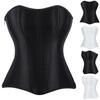 Women's  Sexy LaceBack Zip Corset Top Bustier G-string Body Shapewear