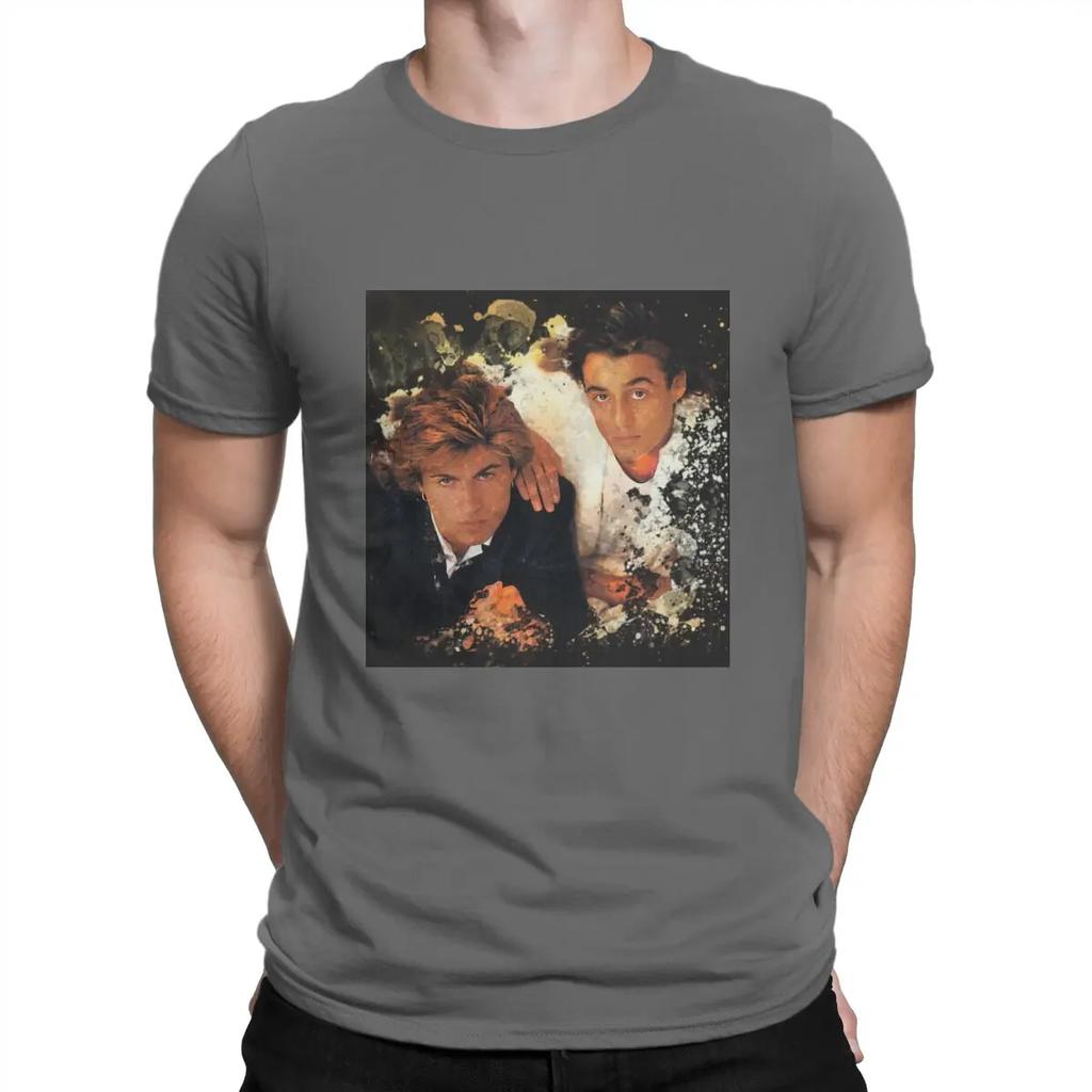 Awesome Watercolor Wham T-Shirt Men Round Neck Cotton T Shirt Wham Short Sleeve Tee Shirt Birthday Present Clothing