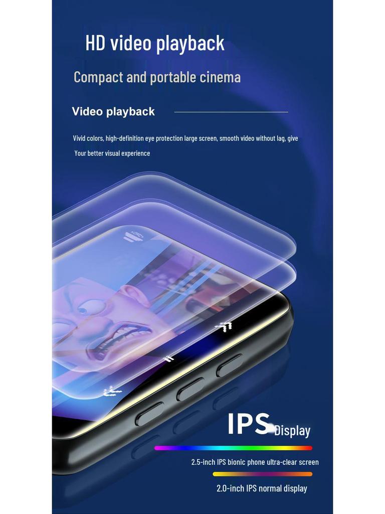 MP4 Touchscreen Bluetooth MP3 Music Player with English Dictionary for High School Students - Walkman P5