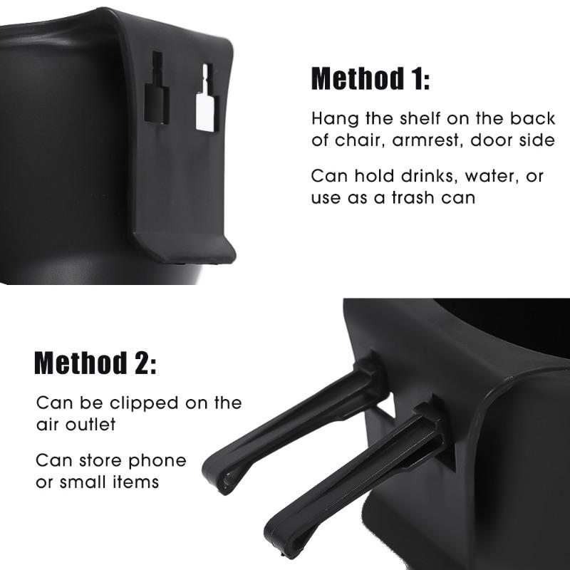 Multipurpose Car Storage Cup Holder Universal Automatic Air Vent Outlet Car Door Hanging Drinks Cup Holder Mobile Phone Holder