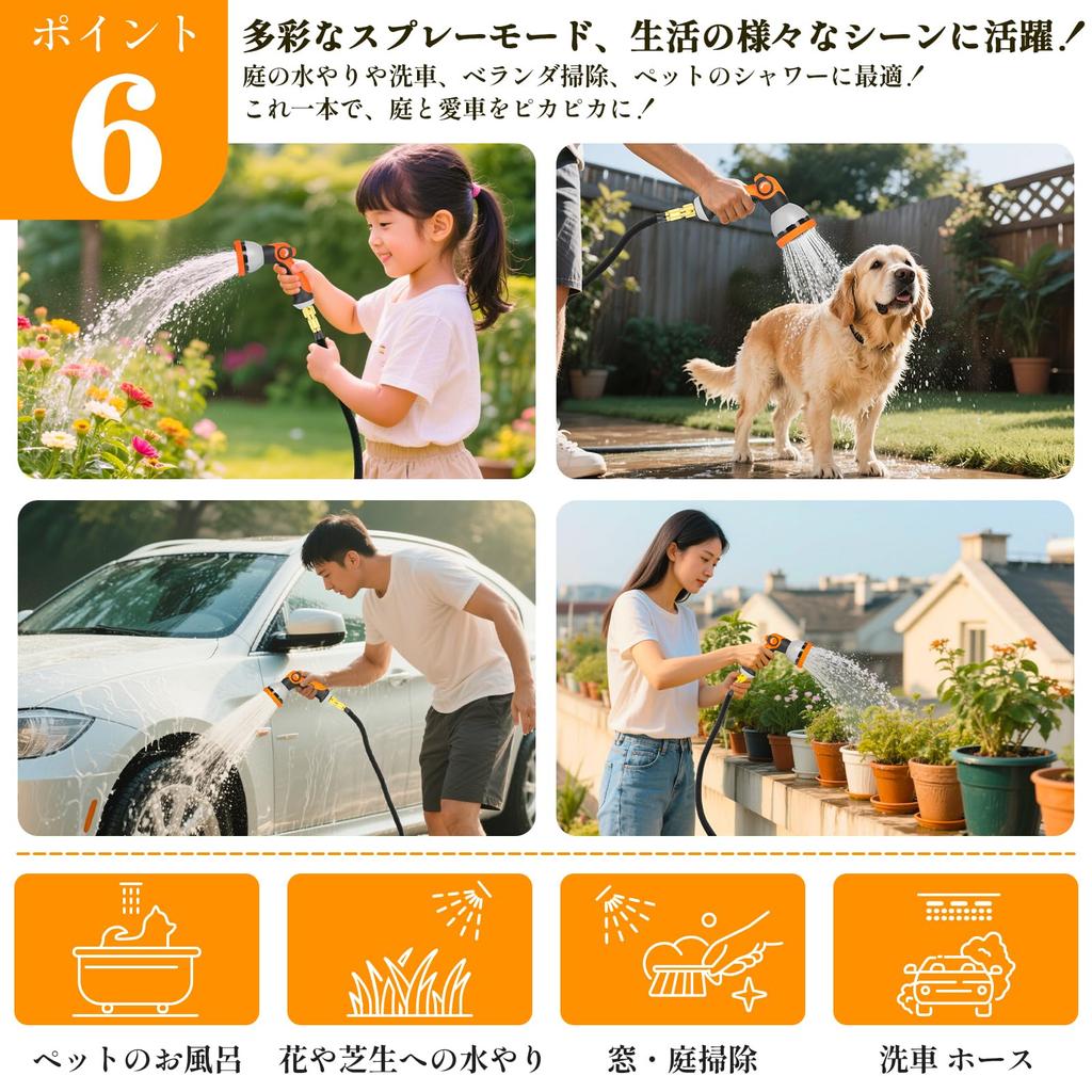 Выдвижной поливочный шланг XiaZ увеличивается в 3 раза с 10 м до 30 м. Конструкция 3750D. Конструкция насадки. Включает сумку для хранения и настенный крюк. Идеально подходит для сада.