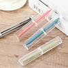 Gift Transparent Solid Color Pen Storage Case Pen Box Office Supplies School