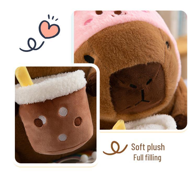 New Capybara Plush Doll: Internet Sensation Milk Tea Capybara for Children's Gift