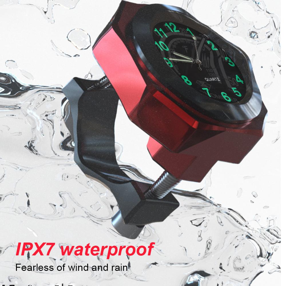 Универсальные 22-28 мм водонепроницаемые часы с креплением на руль мотоциклетные часы с гаечным ключом мотоциклетные часы пылезащитные кварцевые часы