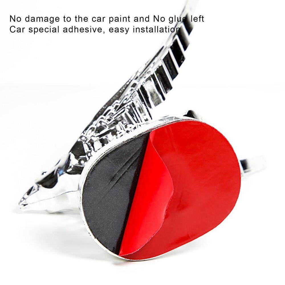 Chrome 3D Eagle Emblem Car Front Hood Eagle Ornament Car Hood Ornament Auto Front Cover Badge