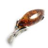 Серебряное кольцо с янтарем 'Inspiration'