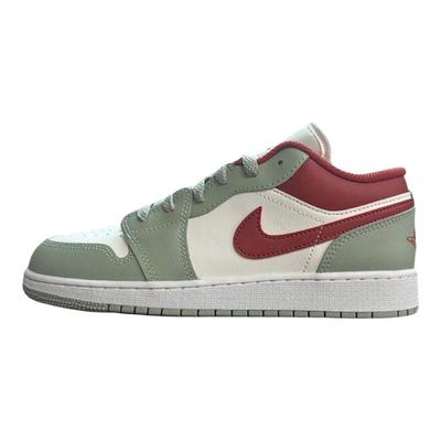 Air Jordan 1 Благоприятный Дракон и Феникс Свадебная Обувь Коробка Винтажные Баскетбольные Кроссовки Унисекс Красный 553558-133(Команда1862-)