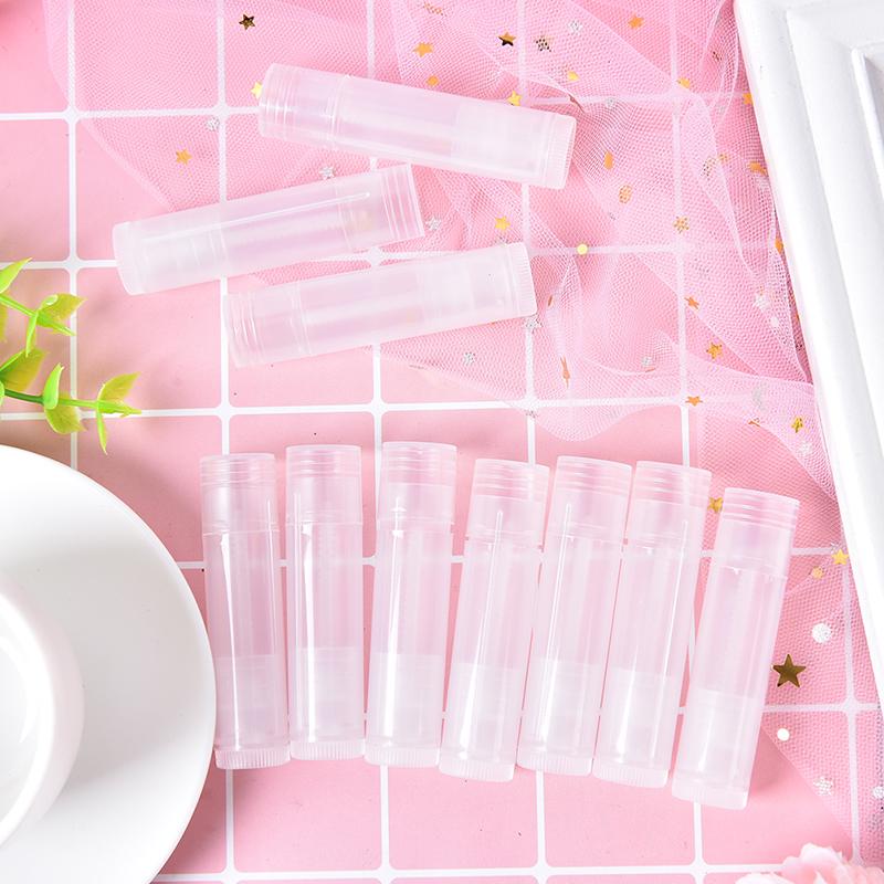 10Pcs 5G 7 Colors Lipstick Tube Lip Balm Containers Empty Cosmetic Containers